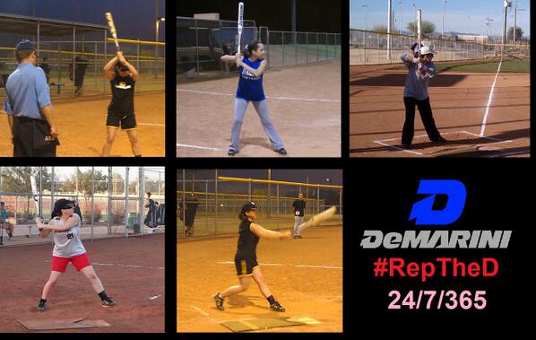 TeamStrikeoutAZ's tweet photo. @DeMarini You know how us ladies #RepTheD nation all year round http://t.co/Bdh8ApsrDo