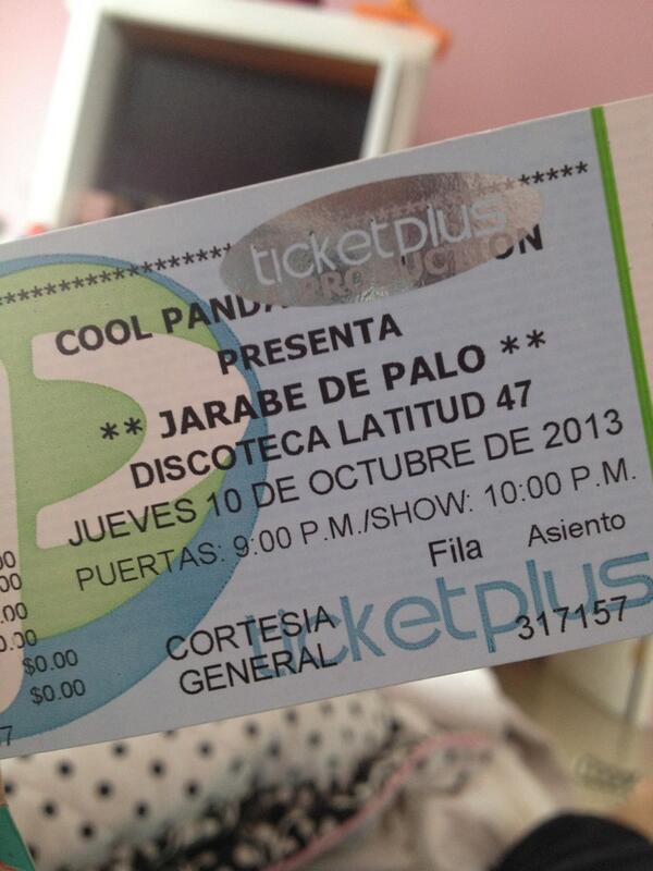 AnaAlejandraTV's tweet photo. Jarabe de Palo en Panama, ya tengo mi boleto YAAAY! Sigue a @coolpandaprod o compralos en TicketPlus, farmacia Matro http://t.co/M9nqroyPGF