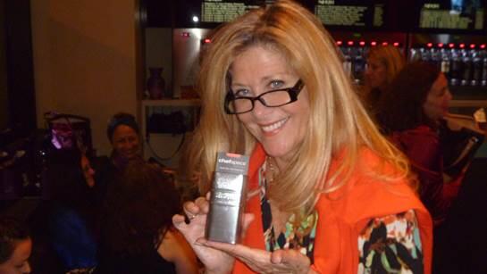 Chefspec's tweet photo. Helen Powers models the @chefspec reading glasses she won at a recent @over40females event in NYC. http://t.co/pMOYT3jSrj