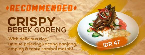 apiunggunbar's tweet photo. Crispy Bebebk Goreng, menu nikmat buat makan siang dari Api Unggun Bar &amp; Pizza :) http://t.co/xJEgs91sis