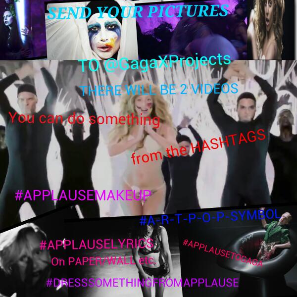 LadeyGagah's tweet image. REMEMBER
DEADLINE
FOR
#MONSTERAPPLAUSEVIDEOFORGAGA
IS
TOMORROW
SEND
PICTURES
TO
@GagaXProjects