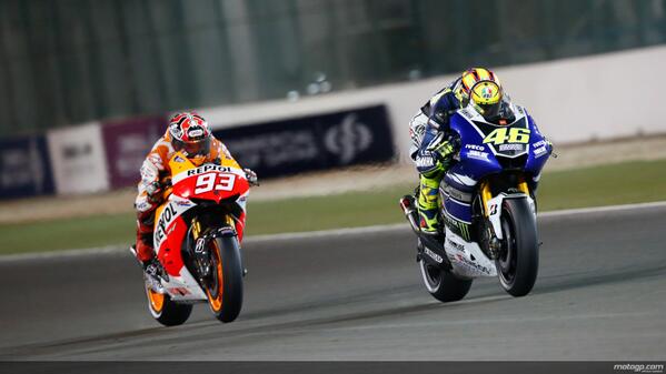 Go!!!!!!! @ValeYellow46 @marcmarquez93 #MotoGP #RaceThePlane