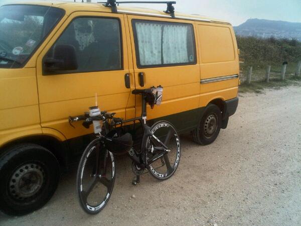 ExeterTim's tweet image. 11:00 bike done. Running late!!