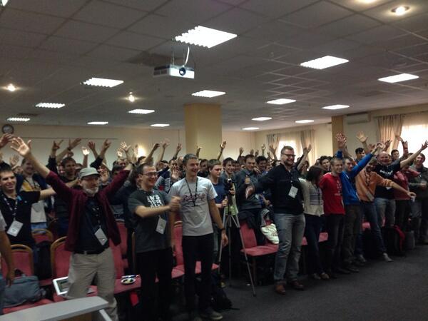 rubyshift's tweet image. Friday hug at RubyShift, courtesy of @benlovell