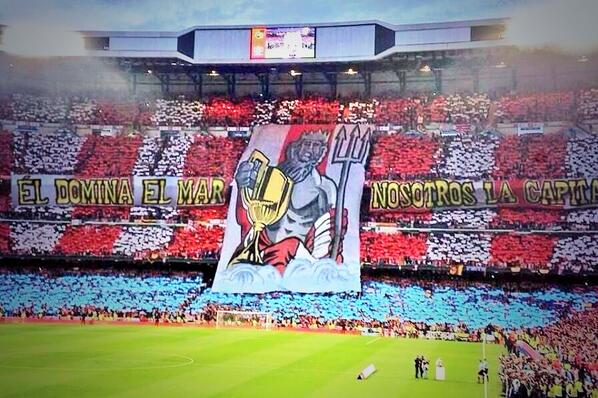 CholismoATM's tweet photo. ¡JUGADORES JUGADORES, HEMOS VENIDO A GANAR, QUE SE ENTEREN LOS VIKINGOS QUIÉN MANDA EN LA CAPITAL! http://t.co/0elL0n83TC