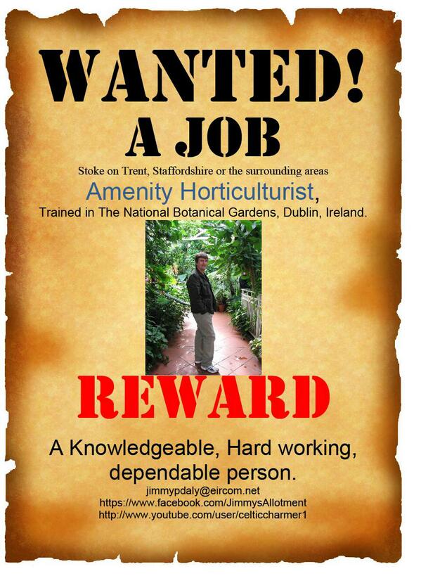 JimmysAllotment's tweet image. Please reTweet for me. No matter who you are or where you are. It could help  me to find/get a job. Thank you.