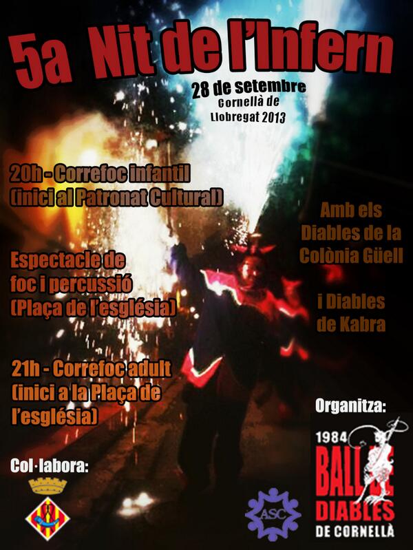 balldiablescnll's tweet image. Demà a partir de les 20h! @Balldiablesinf @louesmou @TocatsEnforcats @diableskabra #DiablesColòniaGüell