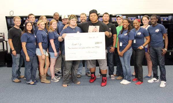 nctclions's tweet image. NCTC's Fellowship Bible Study group donated $250 to Tedashii's charity before last night's concert! #NCTC
