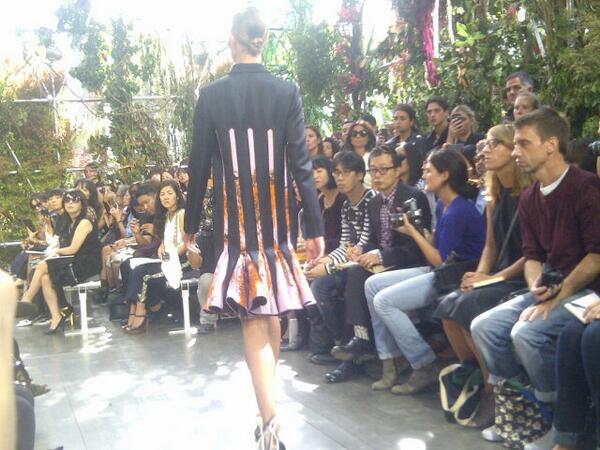 thepop's tweet image. Transformed @Dior. Not archival but a long evening coat takes flight