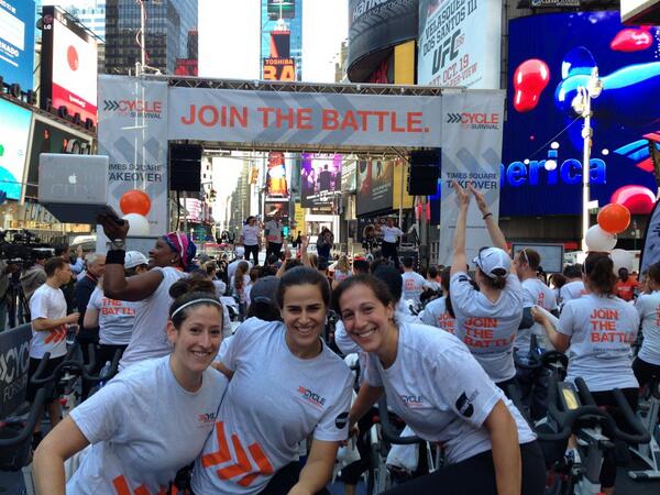 #cycleforsurvival YOU ROCK MY CYCLE - Times Square takeover!! <a href="/Jessicaeve13/">Jessica Shweky</a>