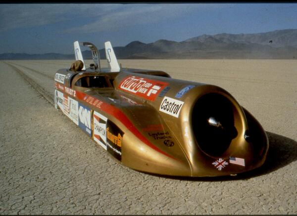 Bloodhound_LSR's tweet photo. On this day 1983 @RichardNobleSSC &amp; his team were readying for a final attempt on World Land Speed Record #Thrust2@30 http://t.co/PM2yBTdSpn