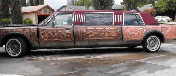 ProjectLimo's tweet photo. @jayleno might like this car... Almost finished! 1988 Towncar Limo #Art #Rare http://t.co/YEz95BVCBH