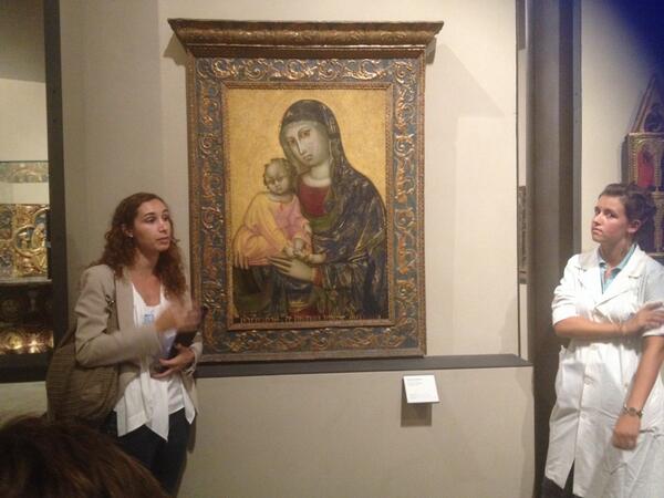 federicaoderda's tweet photo. #lanottedeiricercatori Barnaba da Modena, giovani storiche dell'arte e giovani restauratrici @palazzomadamato http://t.co/Vz3ZO6kkGz