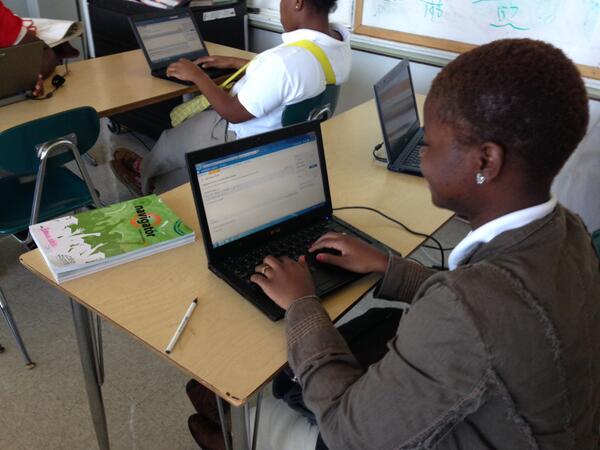 Here's a pic of NHS Culinary Arts class setting up their blogs. They'll let us know what's cooking in the kitchen!