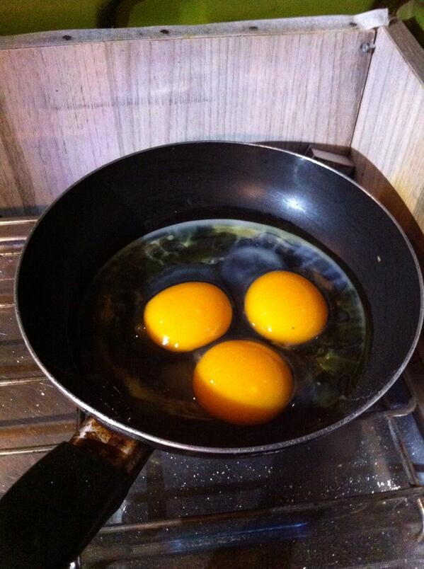 ChilenosEnPapel's tweet photo. Gracias Virginia, de José Zagal Los Huertos en Purranque, por estos exquisitos huevos de pata!! (Ojo con esas yemas) http://t.co/45NqHN3k7t