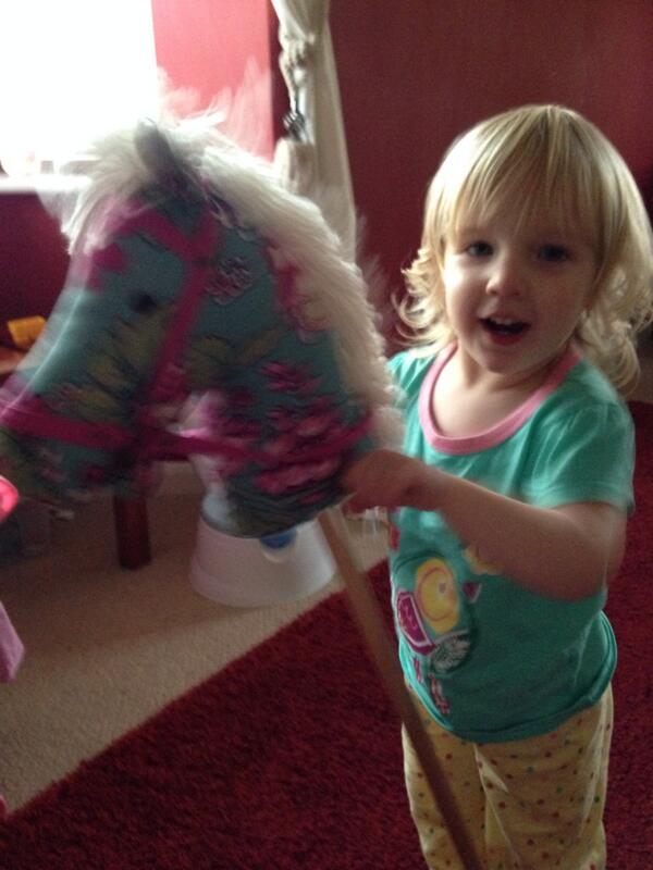 MeganKChambers's tweet photo. @Joulesclothing Tillie (2) loving her beautiful hobby horse! #perfection #beautiful http://t.co/fuPXOl4Tld
