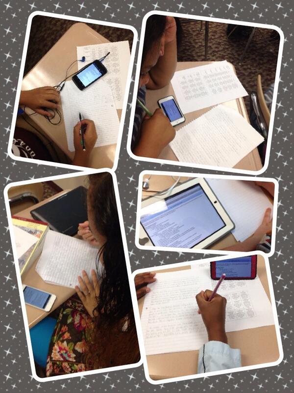 kjprich's tweet photo. Using our own devices and google docs to revise our essay exams! http://t.co/Id0us4Edw5
