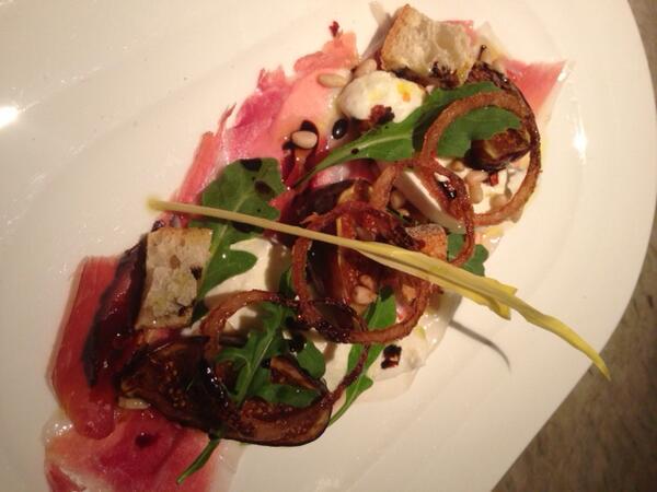 AtrioNYC's tweet photo. Our New Fall Menu is done! You could look forward to dishes like our Burrata and prosciutto w/ roasted figs appetizer http://t.co/u5BLp9u2yw