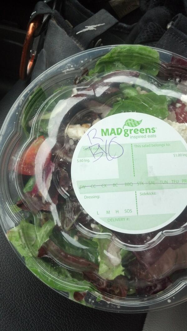 MADGreensCU's tweet image. RT @BoulderFitGirl: Yum!! #healthy #salad #madgreens
