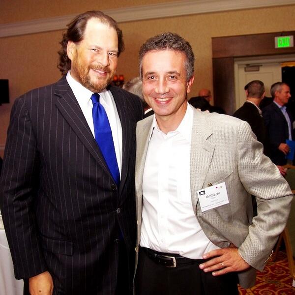 Amazing #CHCAwards event! Here's a photo of <a href="/benioff/">Marc Benioff</a> <a href="/salesforce/">Salesforce</a> after receiving his award by <a href="/umbertom/">Umberto Milletti</a> <a href="/insideview/">inside view</a>!