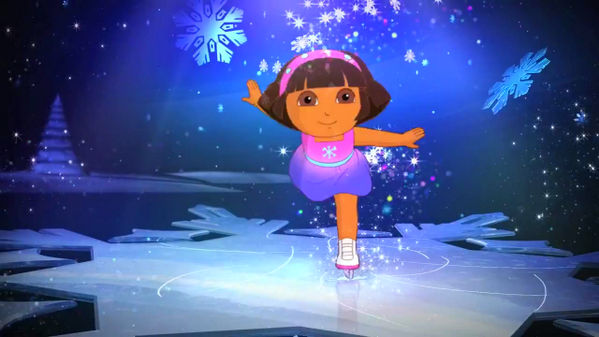 DoraMermaidPics's tweet photo. Dora Ice Skating http://t.co/C64JnCbD7n