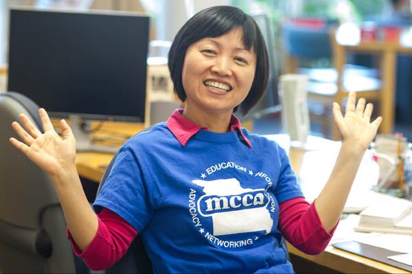 SCC is wearing their blue today!