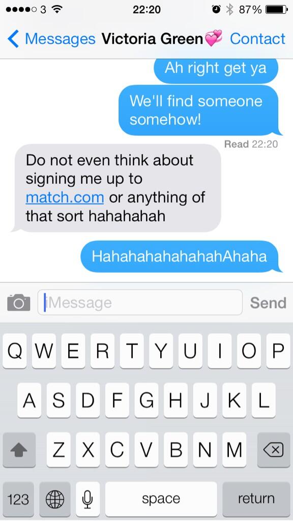 beestevensonxo's tweet image. HAHAHAHAA @victoriagreen_ #wouldi #probs #lastoption 🙊👌