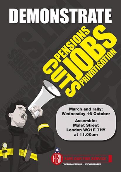 #FBU Demonstration
16 October
Save our fire and rescue service
All Welcome
Please RT
