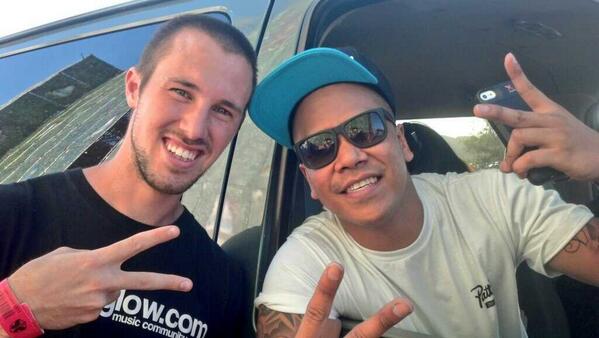 GenXGlow's tweet photo. No big deal, just backstage with @djchuckie at @Tomorrowworld! The struggle is real... #TomorrowWorld #madness http://t.co/QaB0eqGyIF