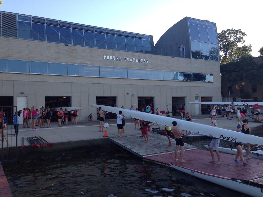 Wisconsin Rowing on Twitter "Crazy busy evening at Porter Boathouse