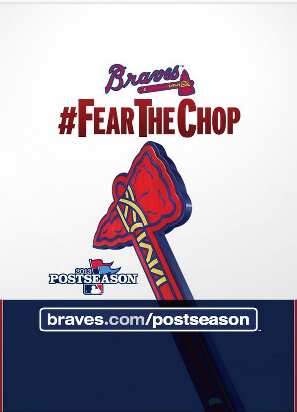peachy931's tweet photo. #FearTheChop #GoBraves http://t.co/FWnBHM9EFu