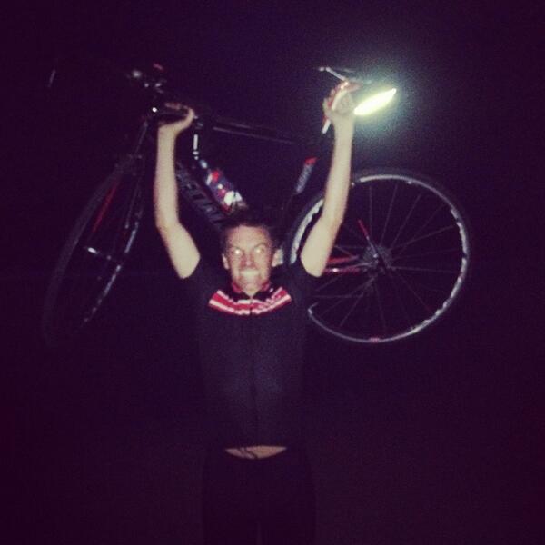 City to Shore in 70 miles.(Epic beach finish shot hampered by arrival in near darkness). @STCCNola  #stccphilly?