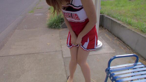 hdwetting's tweet photo. High school cheerleader has a public potty accident? Check out the video- http://t.co/BaE6vFxnrS #peepants http://t.co/3Cja6FRoLa