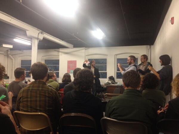 ororfest's tweet photo. Fluxlab opening! #ororfest http://t.co/m9pEj4HEoU