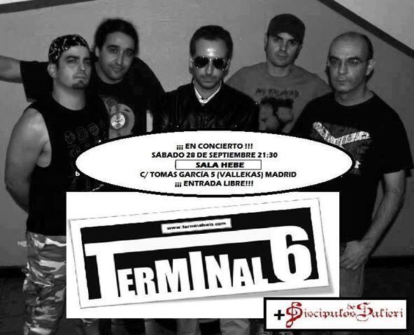 TerminalSeis's tweet photo. Hoy sábado 28 TERMINAL 6 + Discipulos de Salieri en directo en la  Sala Hebe de Vallekas y GRATIS ¡Os esperamos! http://t.co/wcJn4SsihW