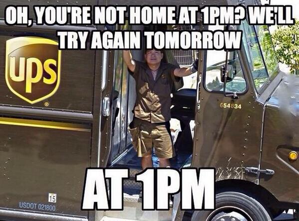 CaseyOgrady's tweet photo. Typical #UPS http://t.co/hFUeMPDJuY