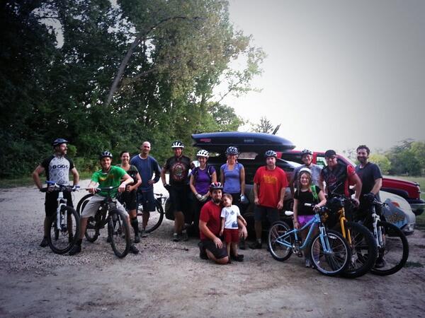 Subaru_IMBA_TCC's tweet photo. Group ride in Cedar Rapids, IA today! Trail Building School tomorrow! @IMBA_US http://t.co/J1Bw35grZQ