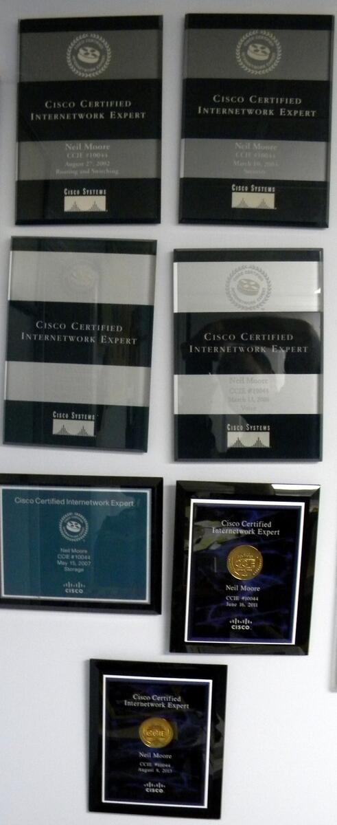 Thanks Cisco!  the #CCIE Data Center plaque looks great!  Off to the next one and #OpenStack