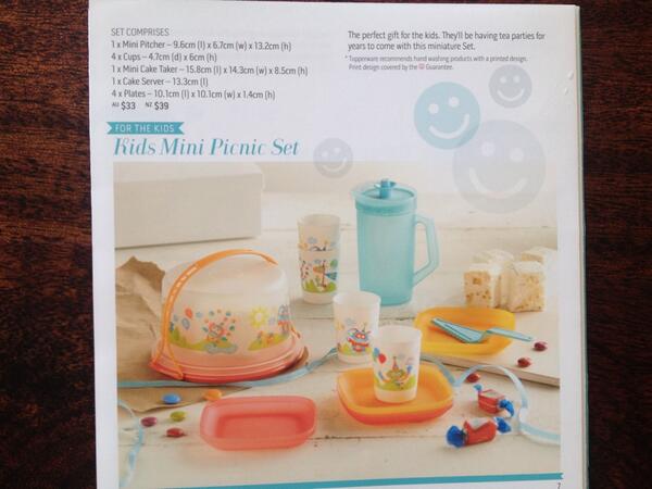 tupperware children's tea set