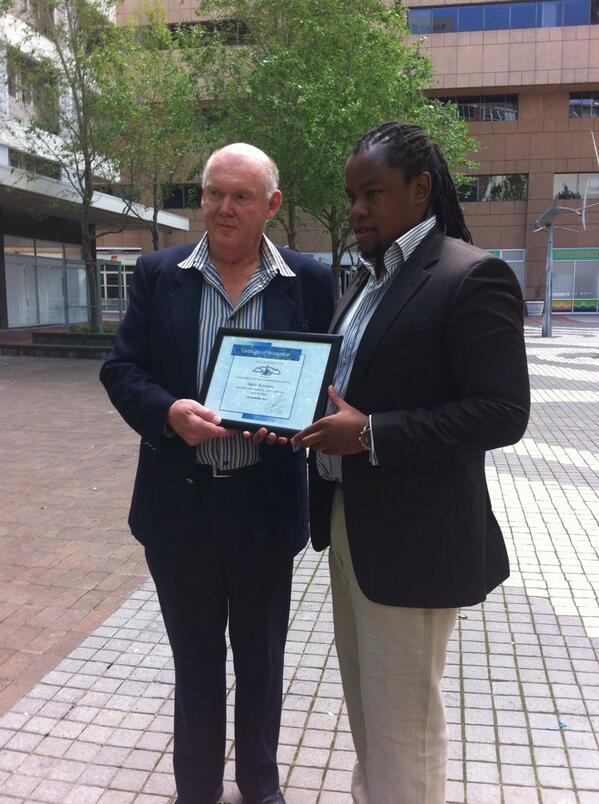 ewnreporter's tweet photo. #BeachHero WP lifesaving certificate handed to Sijadu Mzozoyana who saved NWest teen from drowning at Camps Bay. CS http://t.co/KPqC4c0YMs