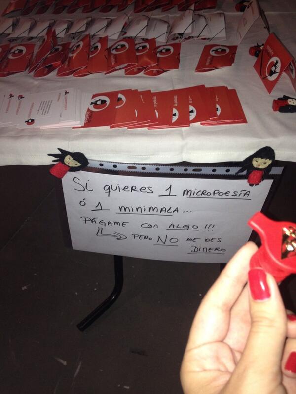 micromalismos's tweet image. Si queréis un micropoema y minimala tenéis que pagarme sin dinero. Me han pagado con un escanciador! @TEDxMadrid