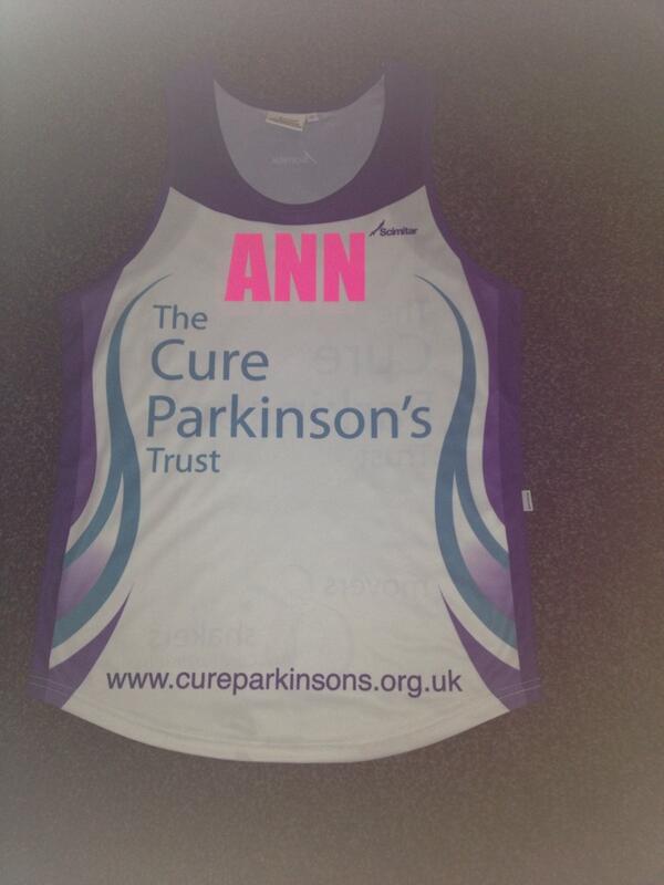 Ann4parkinsons's tweet image. And the other side.... 1 week to go... @CureParkinsonsT #beatPD