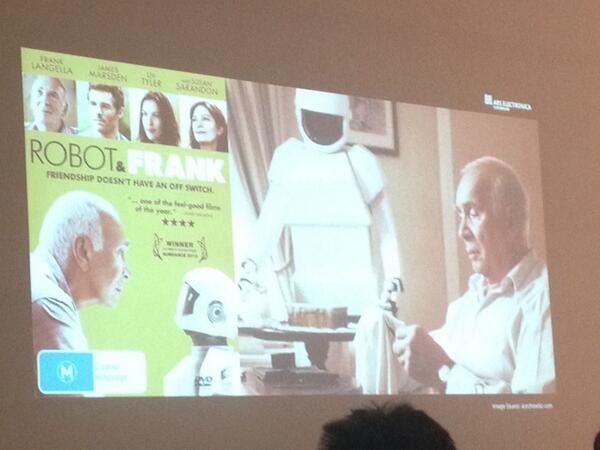 gabrivev's tweet photo. A robot as a care giver? @ArsElectronica @martinamara #xmedialab #masterclasses #mediapsycologist http://t.co/IDO0trQm0B
