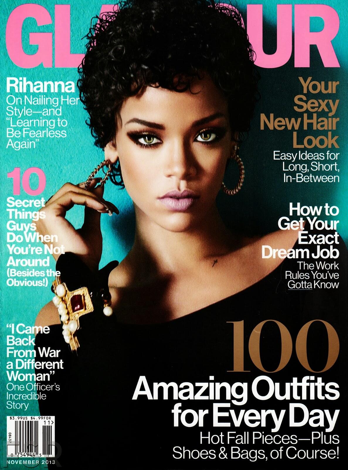 Rihanna en la portada de GLAMOUR MAGAZINE. BVQNlXpCYAAcaM-