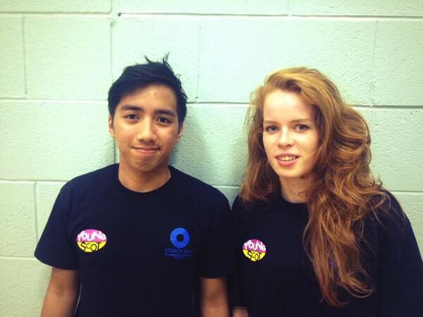RamsayShetland's tweet image. @YoungScot Youth #Legacy2014 Ambassadors Aaron Fernandez (Glasgow) &amp;amp; Cara Jamieson (South Lanarkshire) at #ROM4