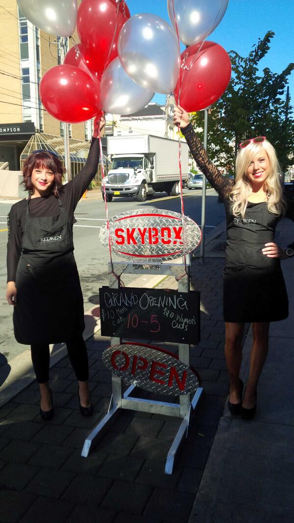 SkyboxBarbery's tweet photo. Grand Opening!! Don't forget to stop by today from 12-5. With @Live105HRM from 2-4. 10$ men cuts/ 20$ women cuts. http://t.co/5zZtwZGdLO