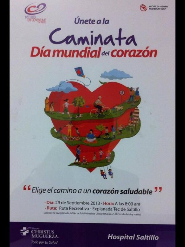 DonKardioG's tweet photo. Mañana día mundial del corazón.  A caminar http://t.co/5LzJgh9hLh