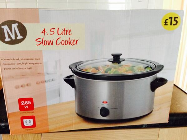 Matt_Briggs's tweet image. @SlimmingWorld - can't go into cold seasons without one of these!#slowcooker @Morrisons #bargain #slimmingworldboy