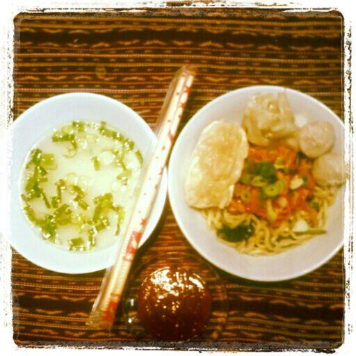 Mie kangkung Rica-Rica ...!