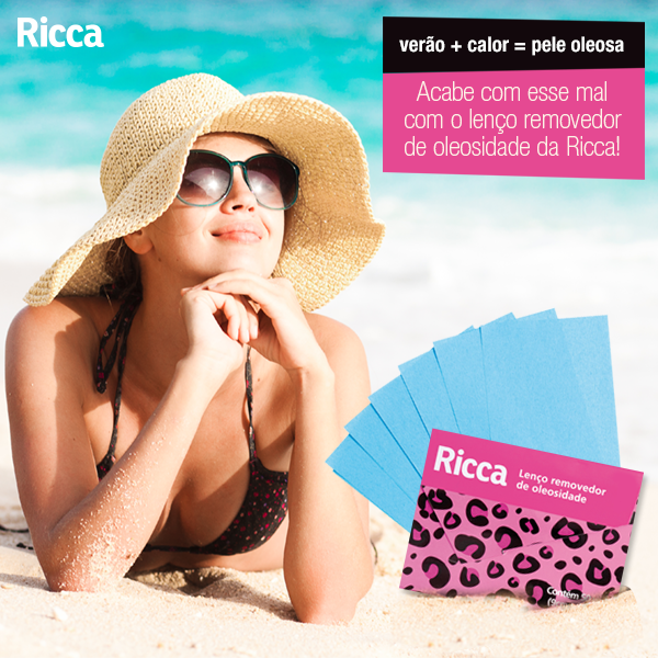 BellizCompany's tweet photo. Verão + calor = pele oleosa. Quer acabar com esse pesadelo? A #Ricca te ajuda! http://t.co/2qjZAZtzVk